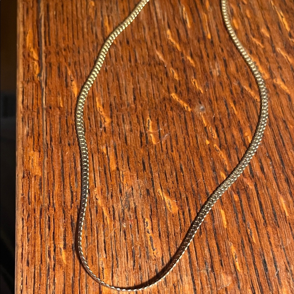 Sleek Gold-Tone Chain Necklace